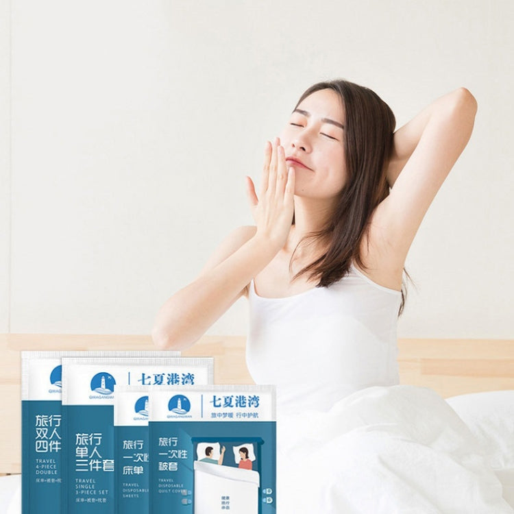 2 PCS Travel Hotel Supplies Disposable Anti-dirty Pillowcase Sheet Quilt Cover 3 In 1 For 1 Person - Bedding by PMc TechLife | Online Shopping South Africa | PMc TechLife | Buy Now Pay Later Mobicred