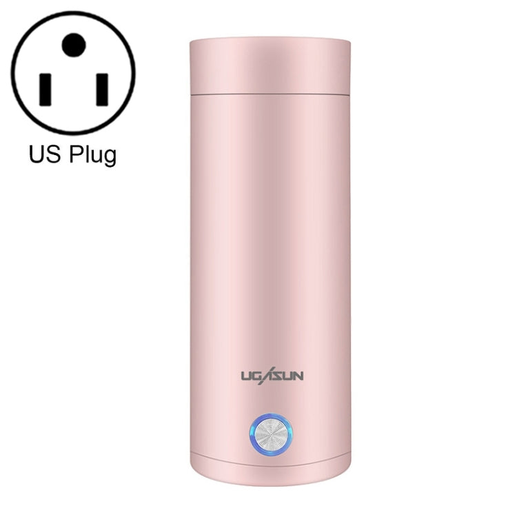 UGASUN Travel Portable Mini Electric Heated Water Cup, Color: US Plug (Pink) - free shipping - PMC TechLife - Order now!