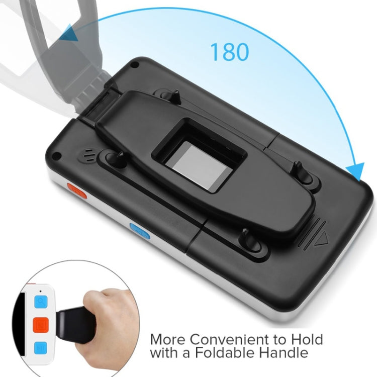 5.0 inch Portable HD Electronic Vision Aid Low Vision Magnifying Glass Reader, US Plug(White) - Hand Held Style by PMC TechLife | Online Shopping South Africa | PMC TechLife