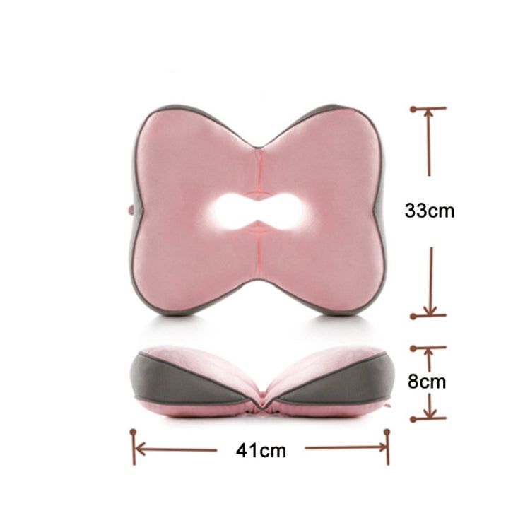FANNIS Butterfly Office Hip Support Memory Foam Cushion, Size: 41x33x8cm(Pink) - Cushions & Pillows by FANNIS | Online Shopping South Africa | PMC TechLife | Buy Now Pay Later Mobicred