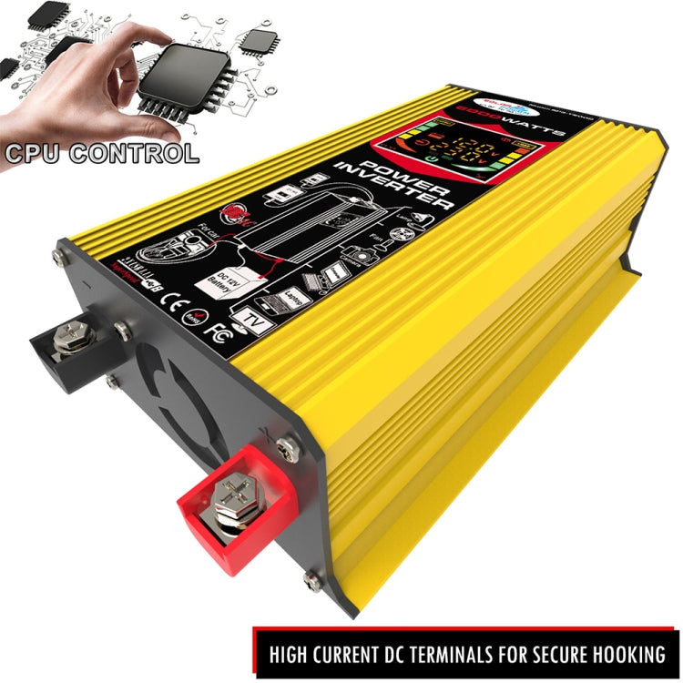 Tang 3 Generations Home Solar Generator Inverter+30A Controller+18W 12V Solar Panel, Specification: Yellow 12V To 110V - free shipping - PMC TechLife - Order now!