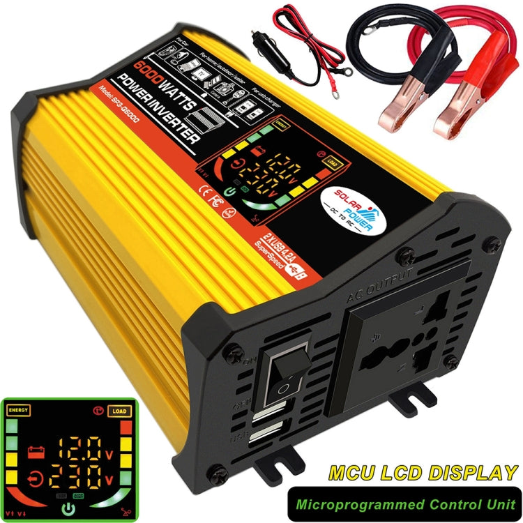 Saga 3 Generations Home Solar Generator Inverter+30A Controller+18W 12V Solar Panel, Specification: Yellow 12V To 220V - Modified Square Wave by PMC TechLife | Online Shopping South Africa | PMC TechLife | Buy Now Pay Later Mobicred