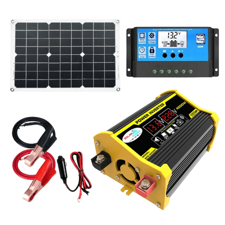 Saga Generation 2 Home Solar Generator Inverter+30A Controller+18W 12V Solar Panel, Specification: Black 12V To 220V - Modified Square Wave by PMC TechLife | Online Shopping South Africa | PMC TechLife | Buy Now Pay Later Mobicred