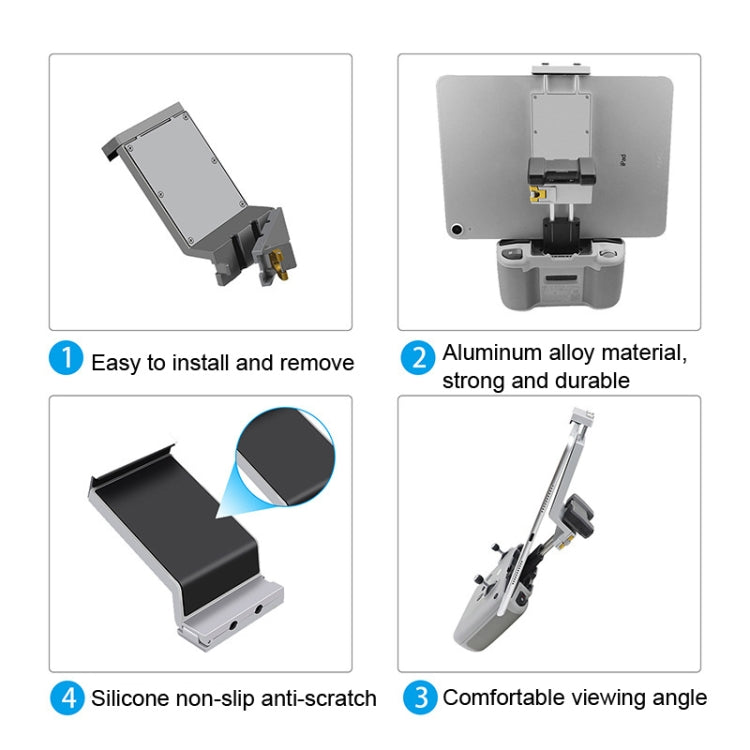 Aluminum Retractable Tablet Extension Stand for DJI Mini 3 Pro/Mavic Air 2S/Air 2/Mini 2 - Other by PMC TechLife | Online Shopping South Africa | PMC TechLife | Buy Now Pay Later Mobicred