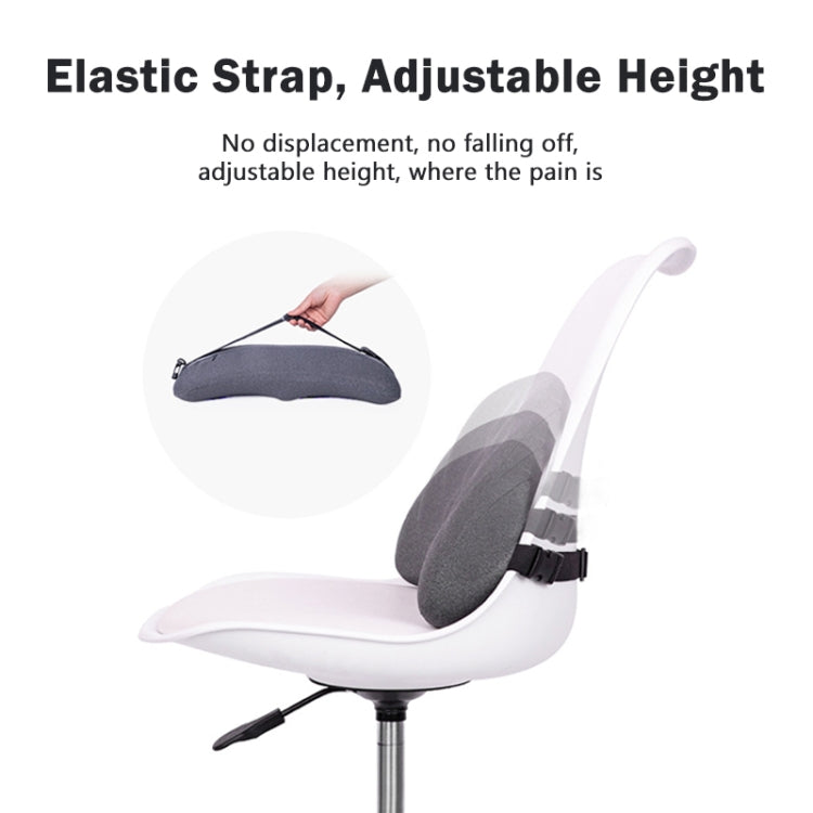 Memory Foam Car Lumbar Cushion Driving Seat Cushion(Gray) - Seat Accessories by PMC TechLife | Online Shopping South Africa | PMC TechLife | Buy Now Pay Later Mobicred