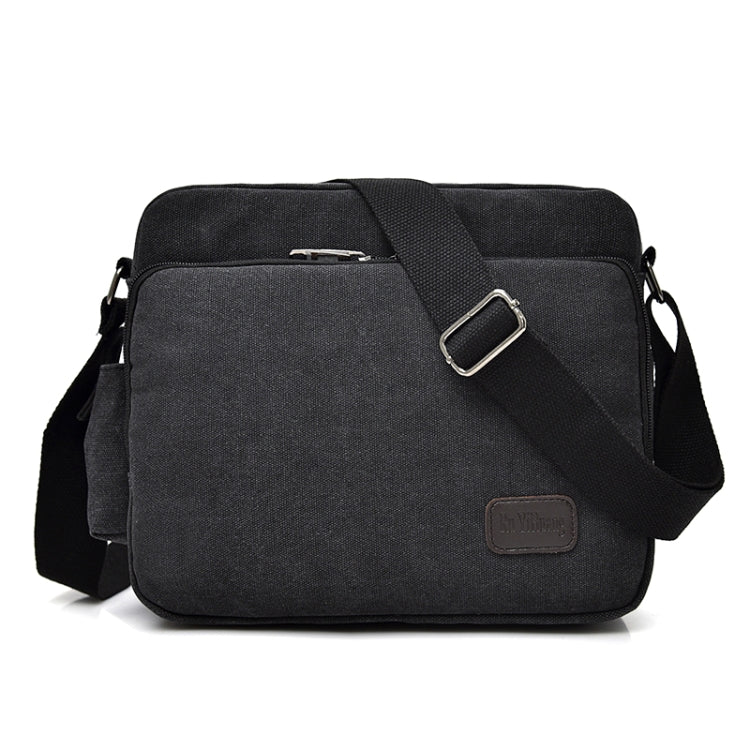 RuYiHuang Men Vintage Canvas Versatile Single-Shoulder Bag(Black) - free shipping - PMC TechLife - Order now!