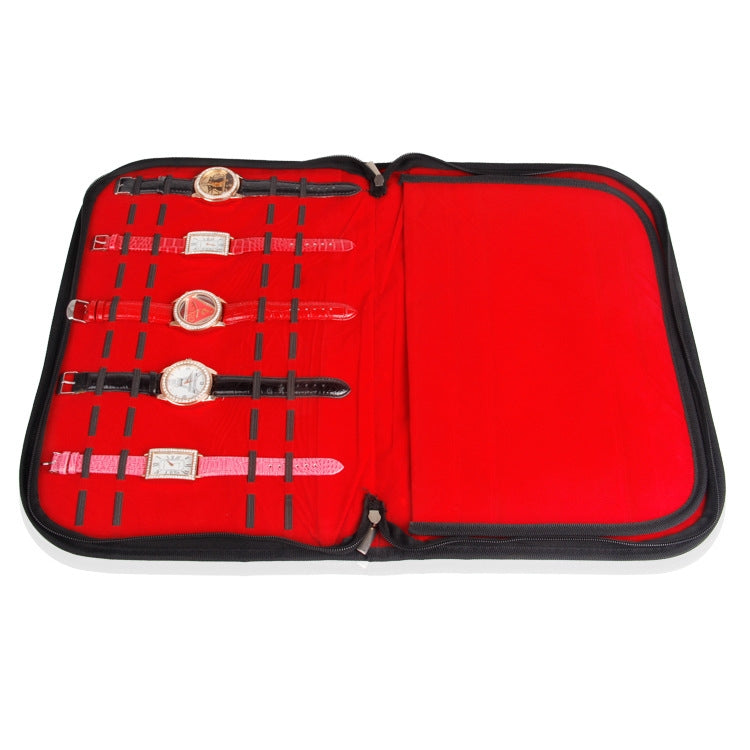 PU Leather Large Capacity Jewelry Watch Display Storage Bag - free shipping - PMc TechLife - Order now!