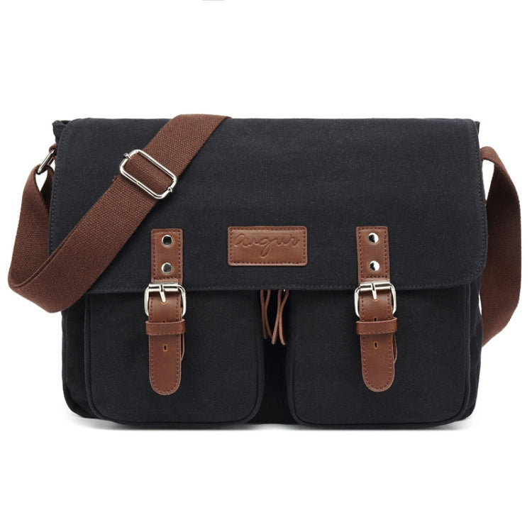 AUGUR Men Single-shoulder Crossbody Messenger Canvas Bag(Black) - free shipping - PMC TechLife - Order now!