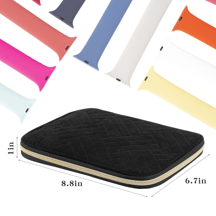 Velvet Watch Strap Watch Accessories Storage Bag, Specification: Black M - free shipping - PMc TechLife - Order now!