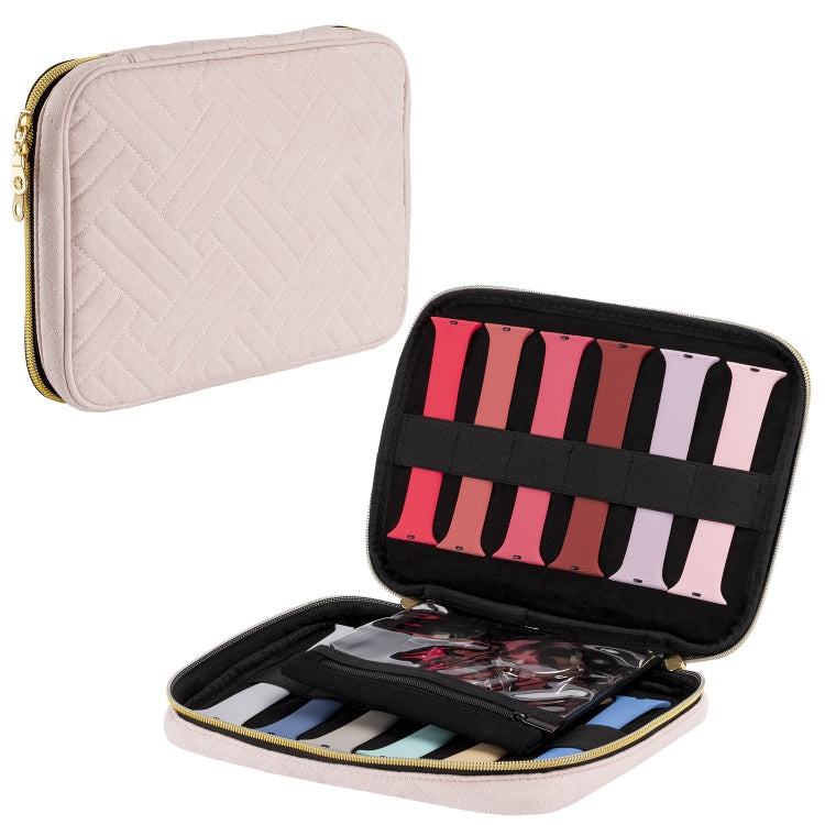 Velvet Watch Strap Watch Accessories Storage Bag, Specification: Pink M - free shipping - PMc TechLife - Order now!