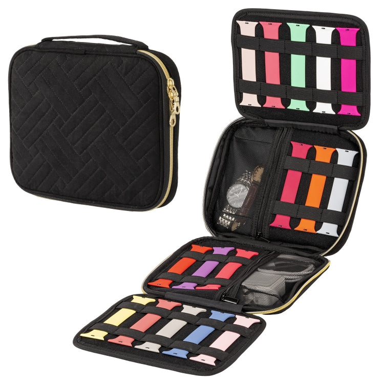 Velvet Watch Strap Watch Accessories Storage Bag, Specification: Black L - free shipping - PMc TechLife - Order now!