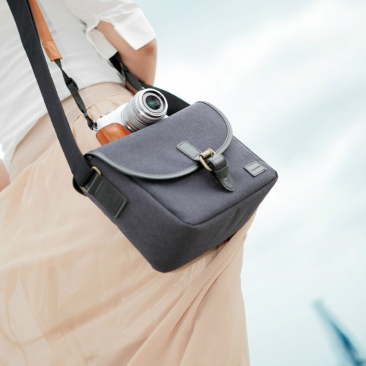 Casual SLR Camera Canvas Crossbody Bag(Blue) - Strap Satchel by PMC TechLife | Online Shopping South Africa | PMC TechLife | Buy Now Pay Later Mobicred