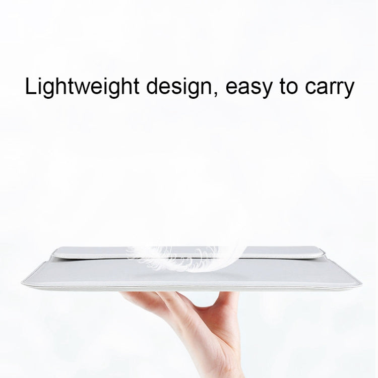 PU08DZ Leather Laptop Liner Bag with Stand Function, Size: 13.3 inches(Cowhide Yellow) - 13.3 inch by PMC TechLife | Online Shopping South Africa | PMC TechLife | Buy Now Pay Later Mobicred