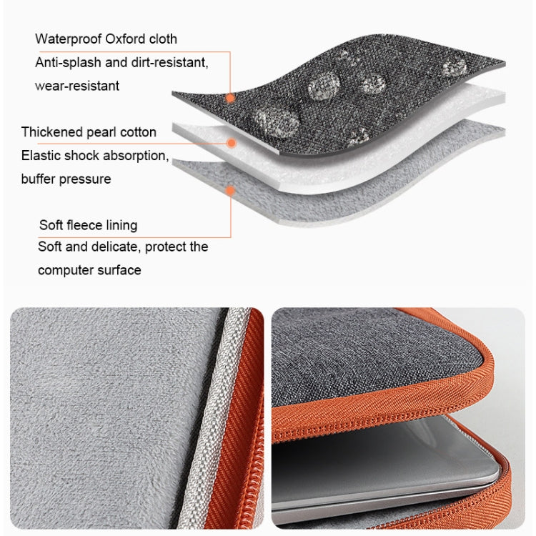ND02 Waterproof Portable Laptop Case, Size: 14.1-15.4 inches(Dark Gray) - 14.1 inch by PMC TechLife | Online Shopping South Africa | PMC TechLife | Buy Now Pay Later Mobicred