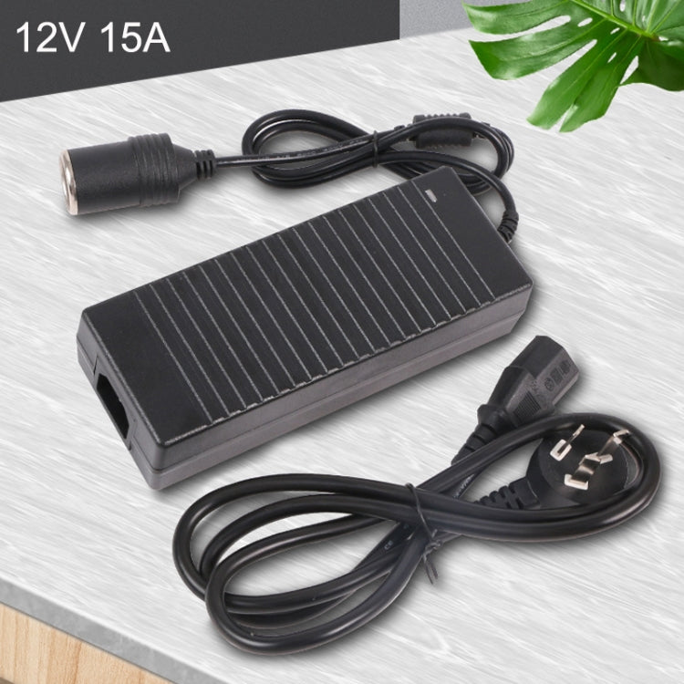 220V To 12V Power Converter 15A Car to Household Power Adapter, Plug Type: US Plug - Step-down Transformer by PMC TechLife | Online Shopping South Africa | PMC TechLife | Buy Now Pay Later Mobicred