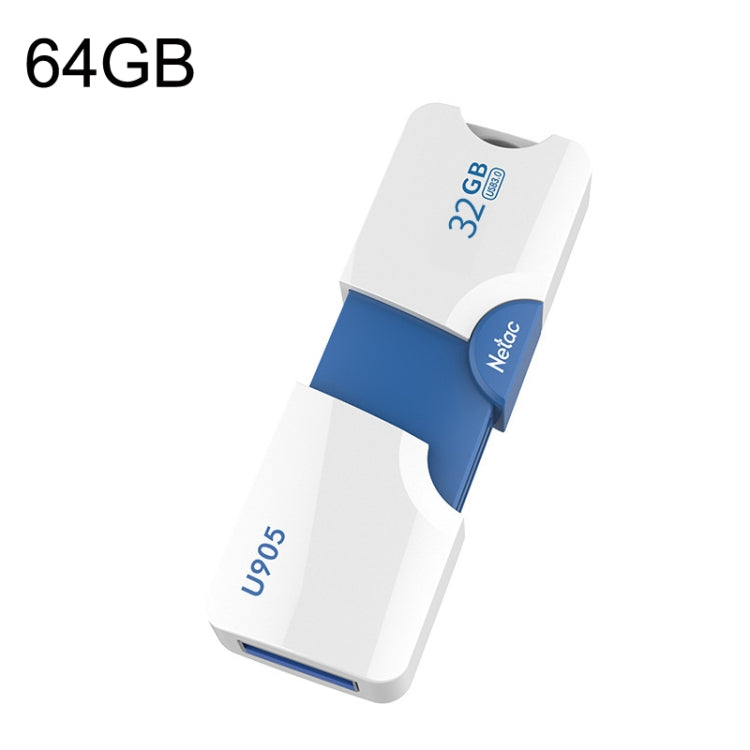 Netac U905 High Speed USB3.0 Retractable Car Music Computer USB Flash Drive, Capacity: 64GB - free shipping - PMC Jewellery - Order now!