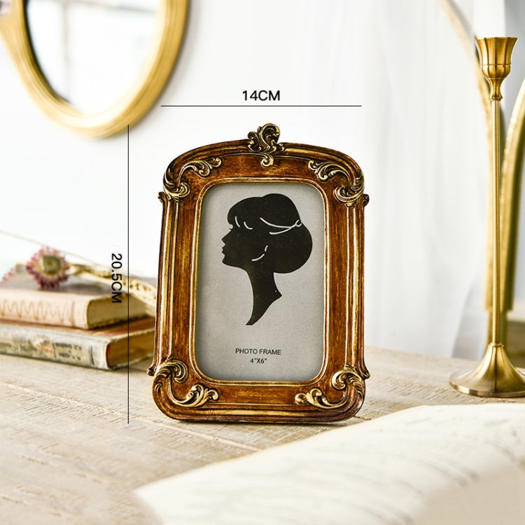 Retro Imitation Wood Home Decor Photo Frames, Spec: Square-6 inches - Photo Albums & Photo Frames by PMC TechLife | Online Shopping South Africa | PMC TechLife