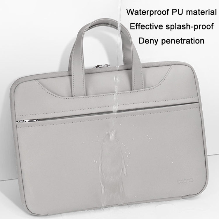 Baona BN-Q006 PU Leather Full Opening Laptop Handbag For 14 inches(Sky Blue) - free shipping - PMC Jewellery - Order now!