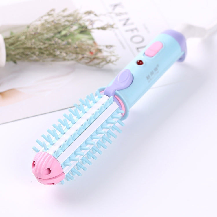 GeLinSi GLS-003 20W 2 in 1 Ceramic Glaze Mini Curler Comb, EU Plug(Blue) - free shipping - PMC TechLife - Order now!
