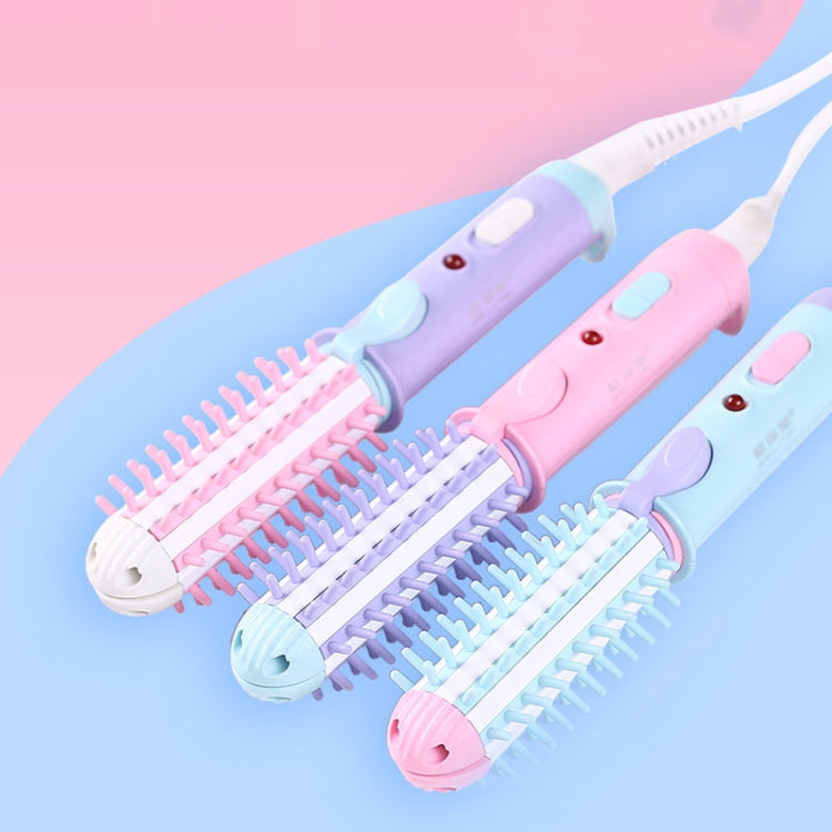 GeLinSi GLS-003 20W 2 in 1 Ceramic Glaze Mini Curler Comb, EU Plug(Purple) - free shipping - PMC TechLife - Order now!