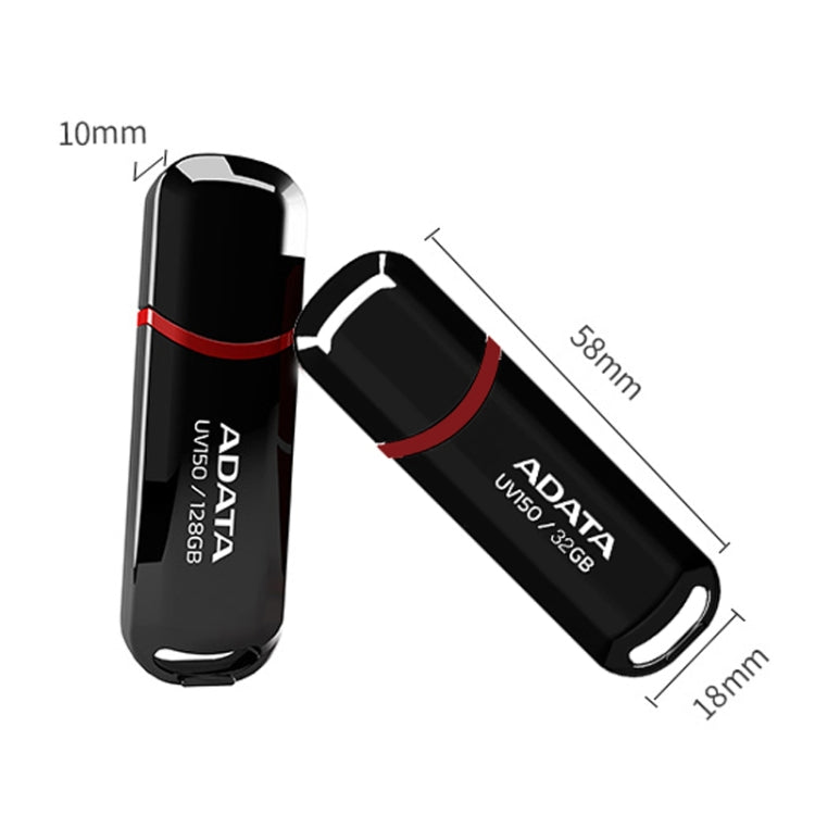 ADATA UV150 High Speed USB3.1 Business USB Flash Drive, Capacity: 32GB(Black) - free shipping - PMC TechLife - Order now!