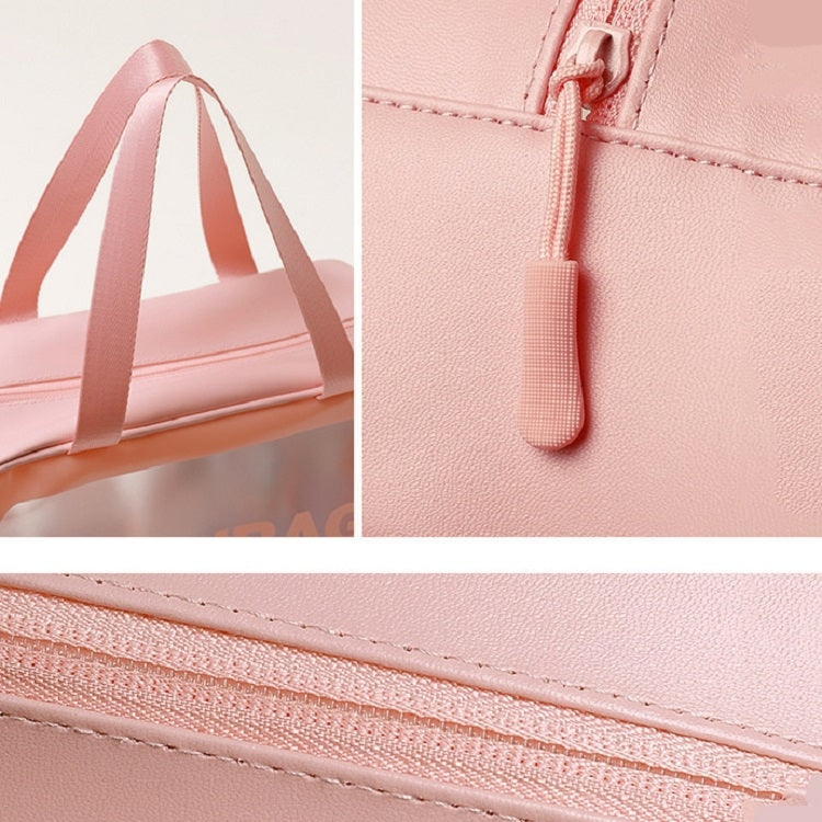 2 PCS Frosted Translucent Waterproof Storage Bag Cosmetic Bag Swimming Bag Wash Bag Blue L - Waterproof Bags by PMC TechLife | Online Shopping South Africa | PMC TechLife