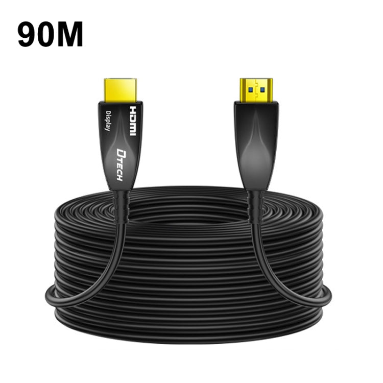 DTECH HDMI 2.0 Version Fiber Optical Line 4K 60Hz Large Screen TV Engineering Wiring, Length: 90m - free shipping - PMC Jewellery - Order now!