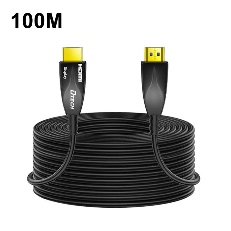 DTECH HDMI 2.0 Version Fiber Optical Line 4K 60Hz Large Screen TV Engineering Wiring, Length: 100m - free shipping - PMC Jewellery - Order now!