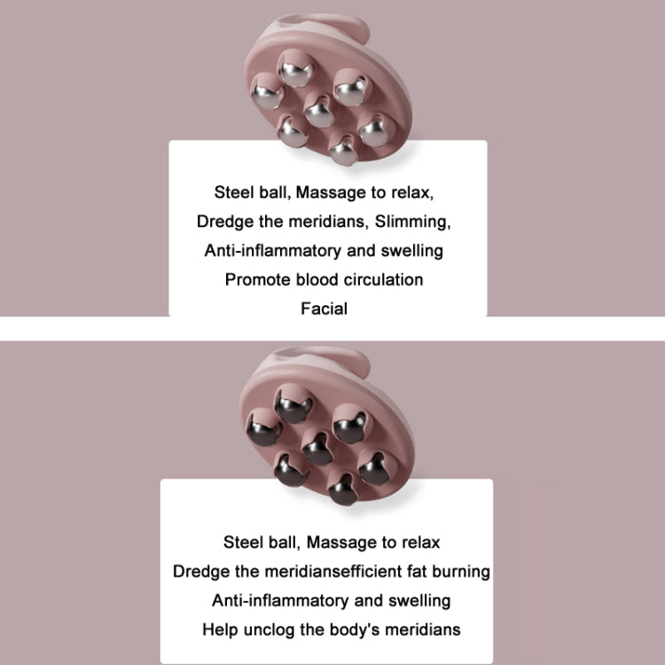 Calf Muscle Relaxation Abdominal Ball Meridian Massager, Color: Pink Steel Ball OPP - free shipping - PMC TechLife - Order now!
