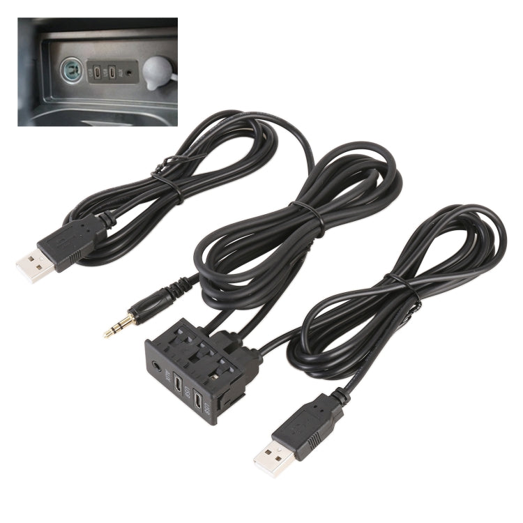 Car Universal Modification Dual Type-C+AUX Charging Interface Seat - DIY Cables by PMC TechLife | Online Shopping South Africa | PMC TechLife | Buy Now Pay Later Mobicred