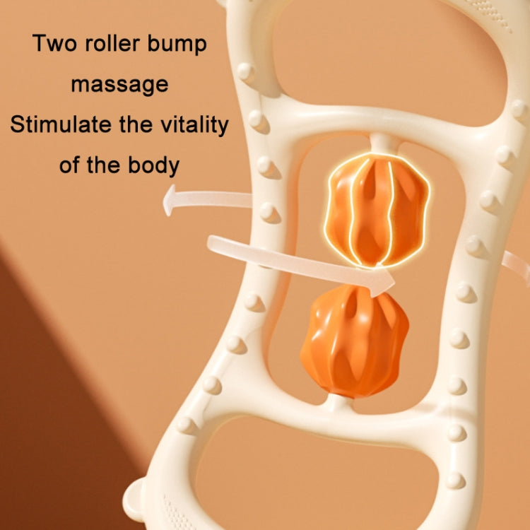 Massage Stretching Yoga Assisted Ring With Raised Point Roller(White) - free shipping - PMC TechLife - Order now!