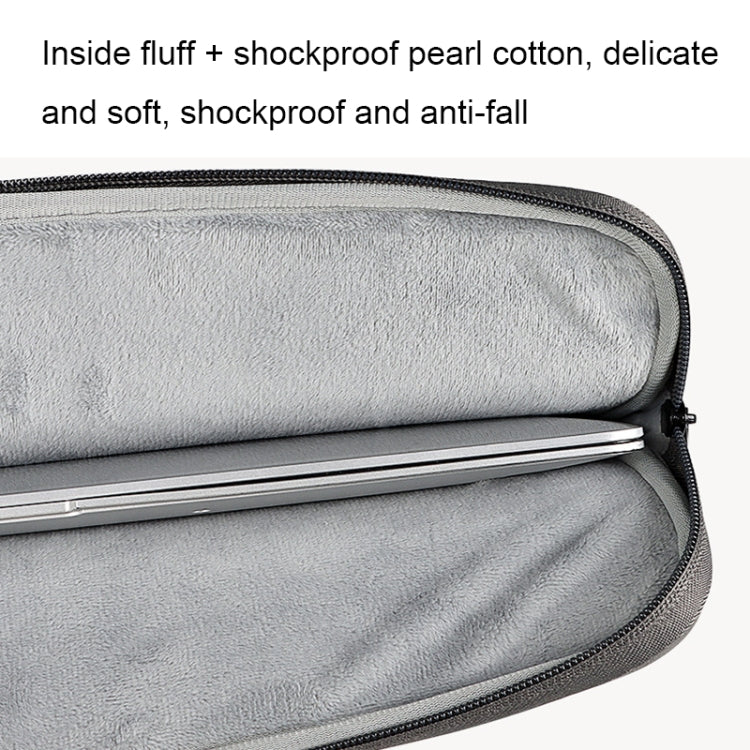 ND01DZ Double Layer Waterproof Laptop Liner Bag, Size: 13.3 inches(Light Gray) - 13.3 inch by PMC TechLife | Online Shopping South Africa | PMC TechLife | Buy Now Pay Later Mobicred