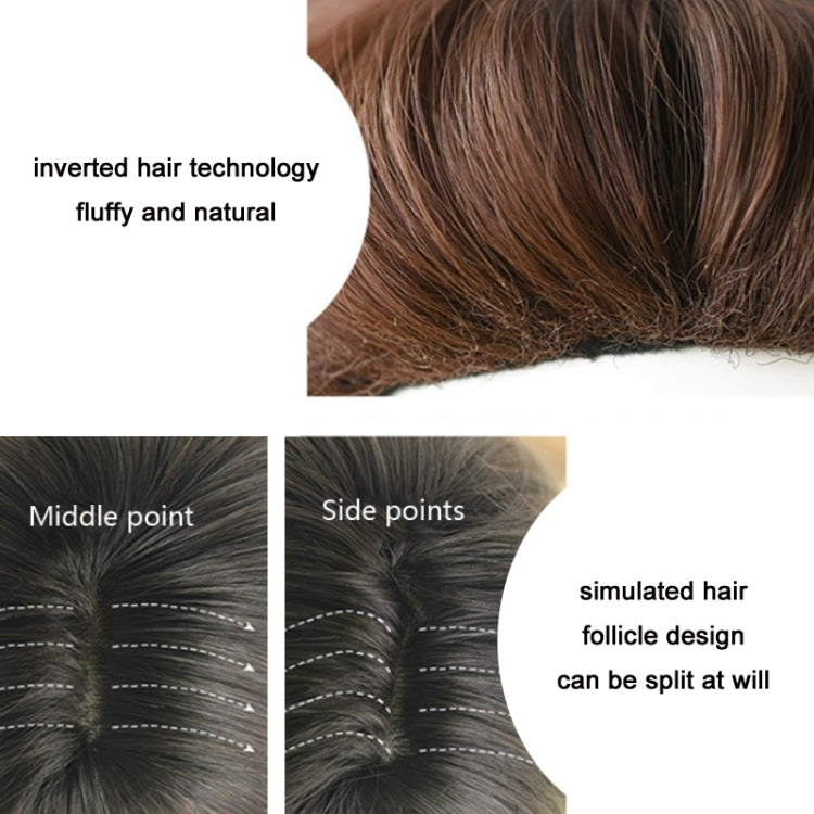 Women Medium Length Natural Realistic Full Shoulder Length Wig(Cold Brown 36cm) - free shipping - PMC TechLife - Order now!