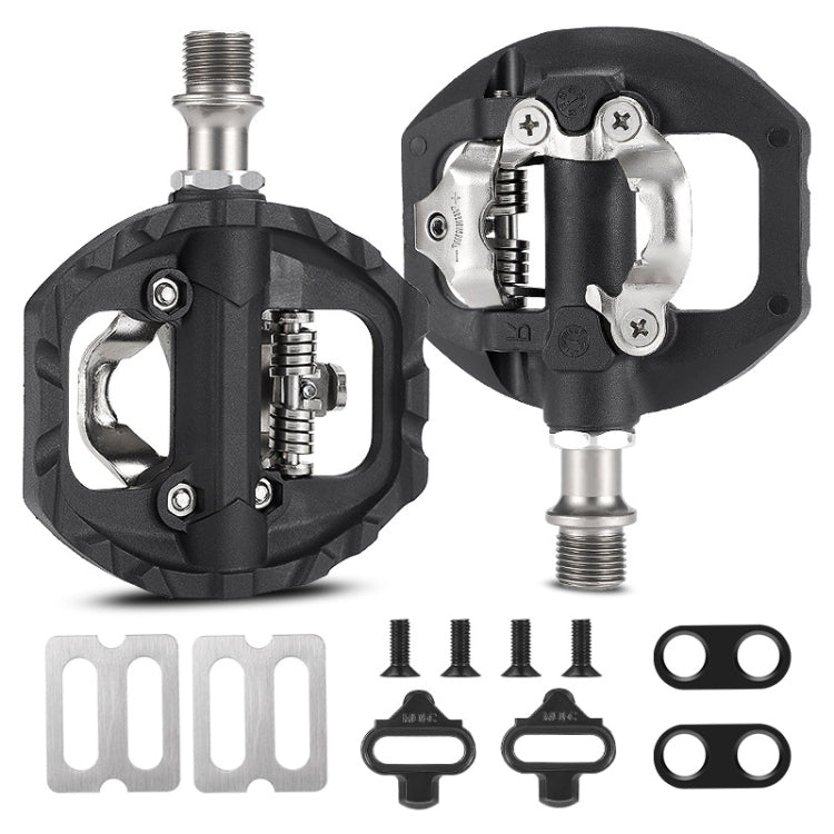 WEST BIKING Mountain Bike Aluminum Alloy Bearing Single-sided Self-locking Pedal(Black) - free shipping - PMc TechLife - Order now!