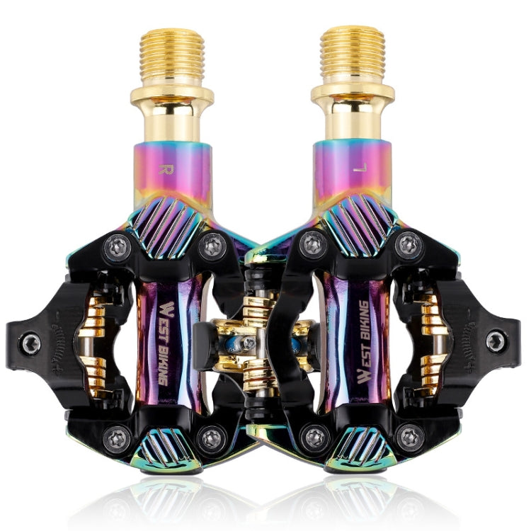 WEST BIKING Mountain Bike Self-locking Lightweight Aluminum Alloy Pedal(Colorful) - free shipping - PMc TechLife - Order now!
