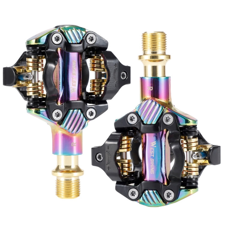 WEST BIKING Mountain Bike Self-locking Lightweight Aluminum Alloy Pedal(Colorful) - free shipping - PMc TechLife - Order now!