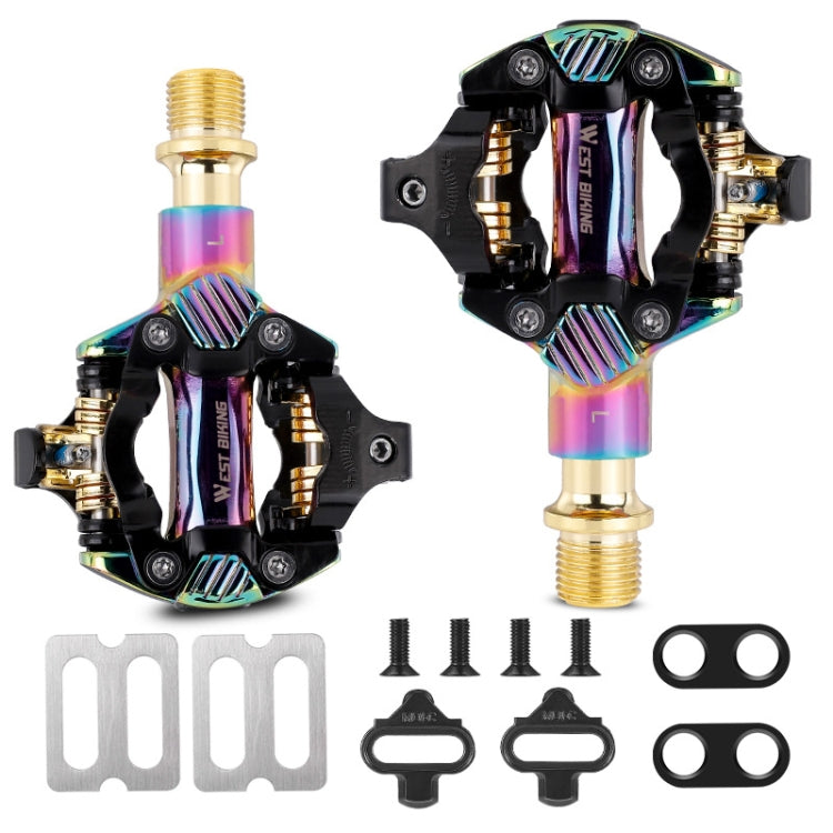 WEST BIKING Mountain Bike Self-locking Lightweight Aluminum Alloy Pedal(Colorful) - free shipping - PMc TechLife - Order now!
