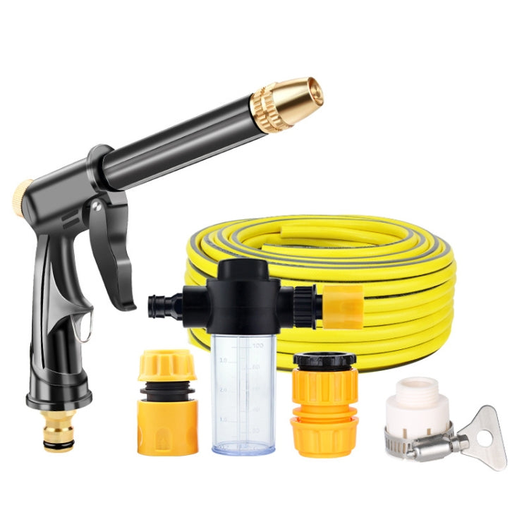 High Pressure Car Wash Hose Telescopic Watering Sprinkler, Style: H2+3 Connector+30m Tube+Foam Pot - Car Washer & Accessories by PMC TechLife | Online Shopping South Africa | PMC TechLife | Buy Now Pay Later Mobicred