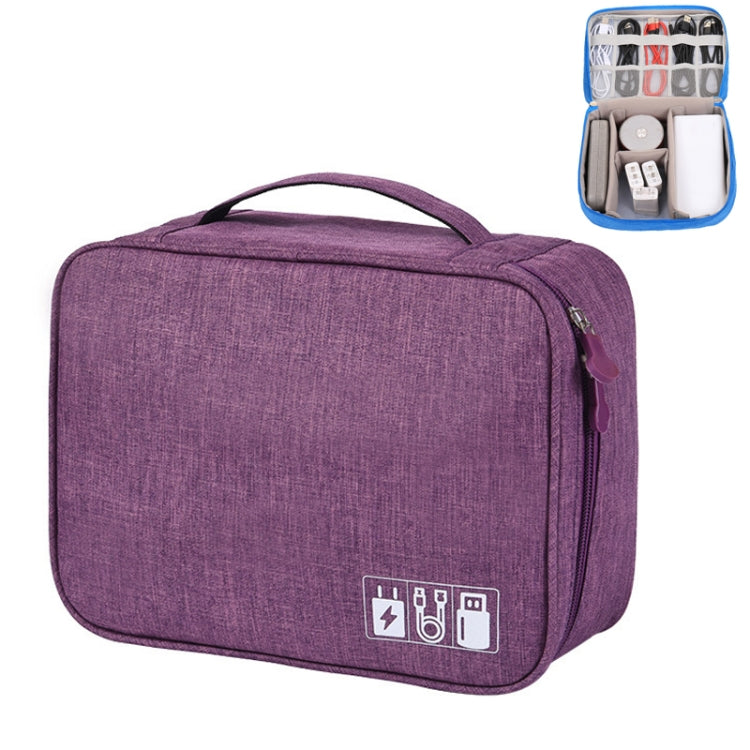 Multifunctional Cationic Digital U Disk Data Cable Storage Bag(Purple) - Other by PMC TechLife | Online Shopping South Africa | PMC TechLife | Buy Now Pay Later Mobicred