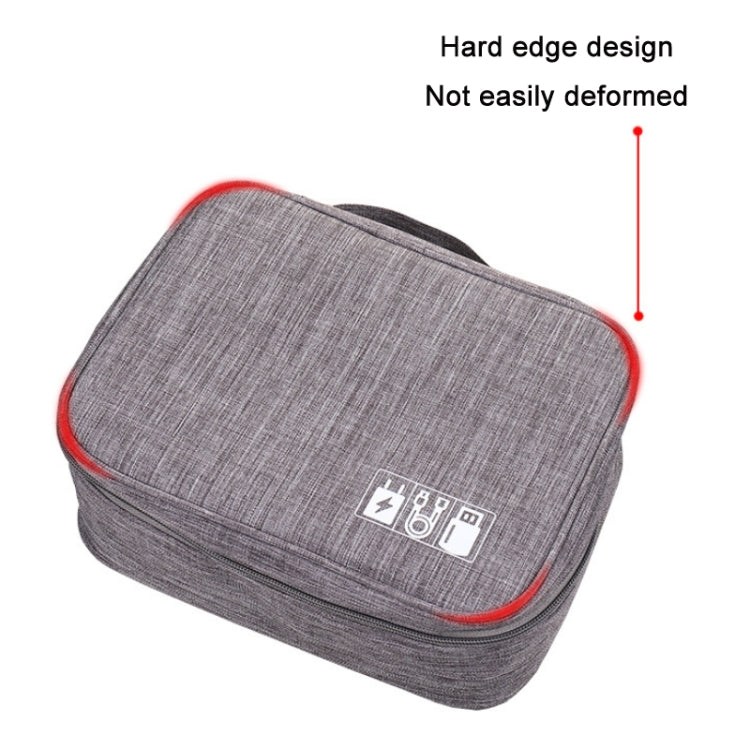 Multifunctional Cationic Digital U Disk Data Cable Storage Bag(Grey) - Other by PMC TechLife | Online Shopping South Africa | PMC TechLife | Buy Now Pay Later Mobicred