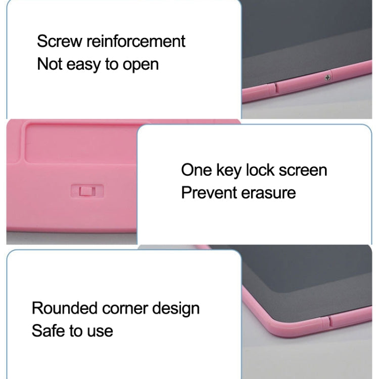 LCD Writing Board Children Hand Drawn Board, Specification: 10 inch Colorful (Light Pink) -  by PMC TechLife | Online Shopping South Africa | PMC TechLife | Buy Now Pay Later Mobicred