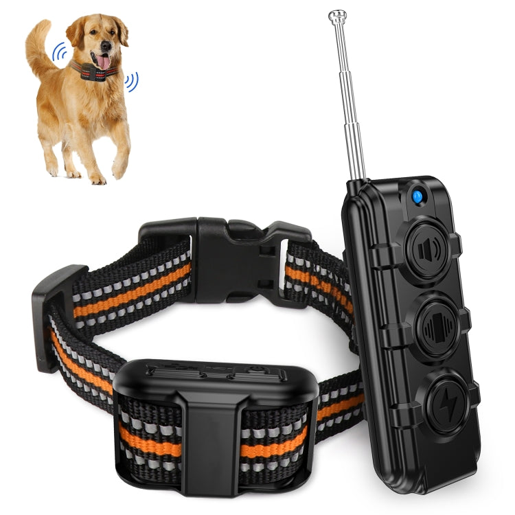 Electronic Dog Trainer Rechargeable Pet Remote Control Bark Stopper, Specification: 1 Drag 1 Orange - Training Aids by PMC TechLife | Online Shopping South Africa | PMC TechLife
