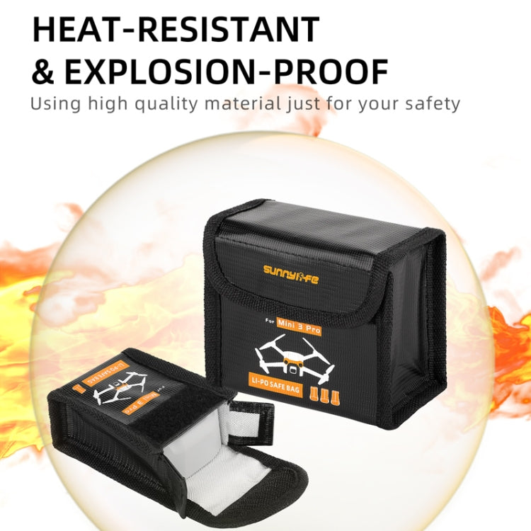 Sunnylife  Battery Explosion-proof Bag Storage Bag for DJI Mini 3 Pro,Size: Can Hold 3 Batteries - Carry Cases & Bags by Sunnylife | Online Shopping South Africa | PMC TechLife | Buy Now Pay Later Mobicred