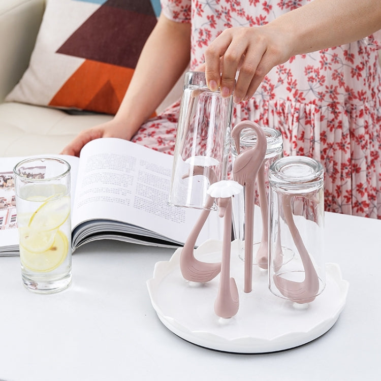 Home Portable Drainer Cup Holder With Rotatable Tray, Specification: Six Cups(Purple) - Shelf by PMC TechLife | Online Shopping South Africa | PMC TechLife | Buy Now Pay Later Mobicred