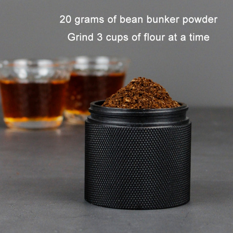 CNC Stainless Steel Hand Crank Coffee Bean Grinder, Specification: Pentagon Black - free shipping - PMC TechLife - Order now!