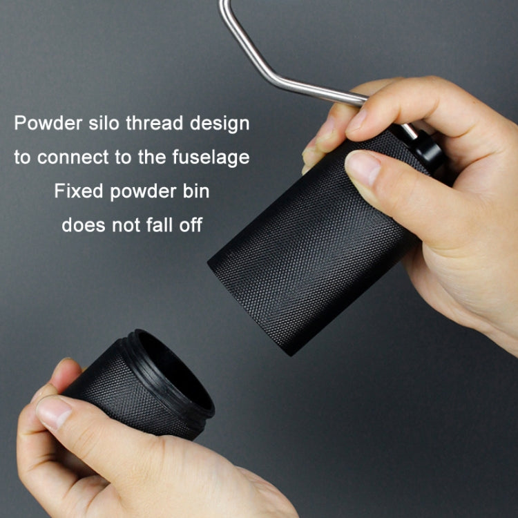 CNC Stainless Steel Hand Crank Coffee Bean Grinder, Specification: Pentagon Gray - free shipping - PMC TechLife - Order now!