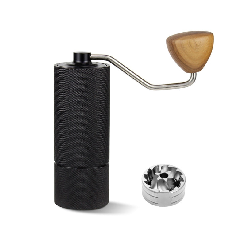 CNC Stainless Steel Hand Crank Coffee Bean Grinder, Specification: Hexagon Black - free shipping - PMC TechLife - Order now!