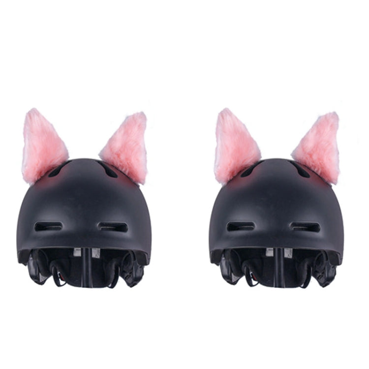 4PCS Motorcycle Plush Ear Helmet Decoration(Pink) - Ornamental Parts by PMC TechLife | Online Shopping South Africa | PMC TechLife | Buy Now Pay Later Mobicred