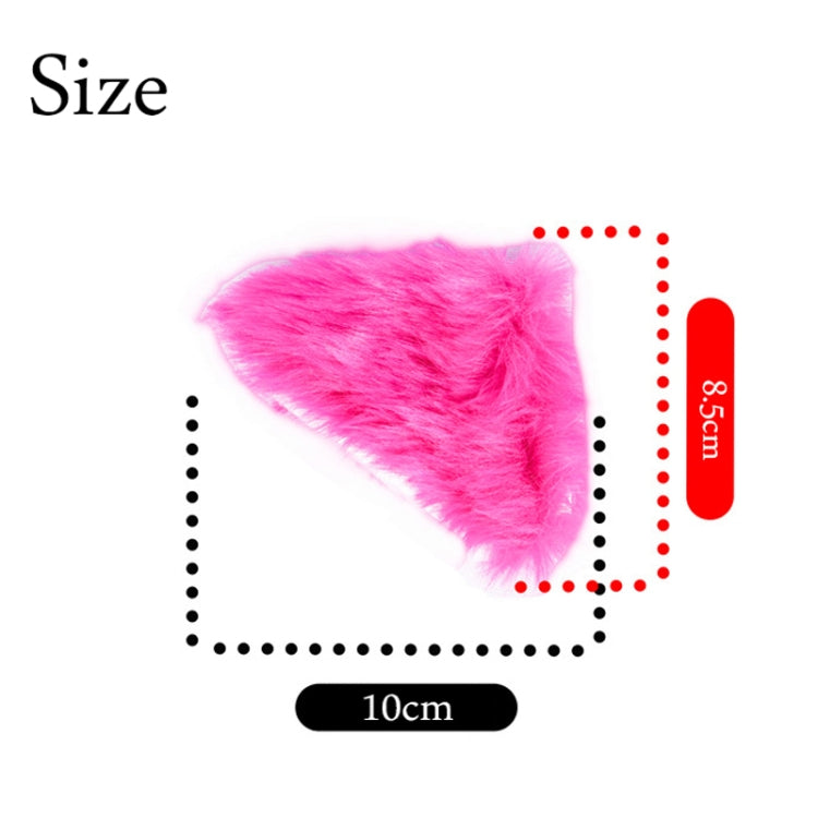 4PCS Motorcycle Plush Ear Helmet Decoration(Red) - Ornamental Parts by PMC TechLife | Online Shopping South Africa | PMC TechLife | Buy Now Pay Later Mobicred