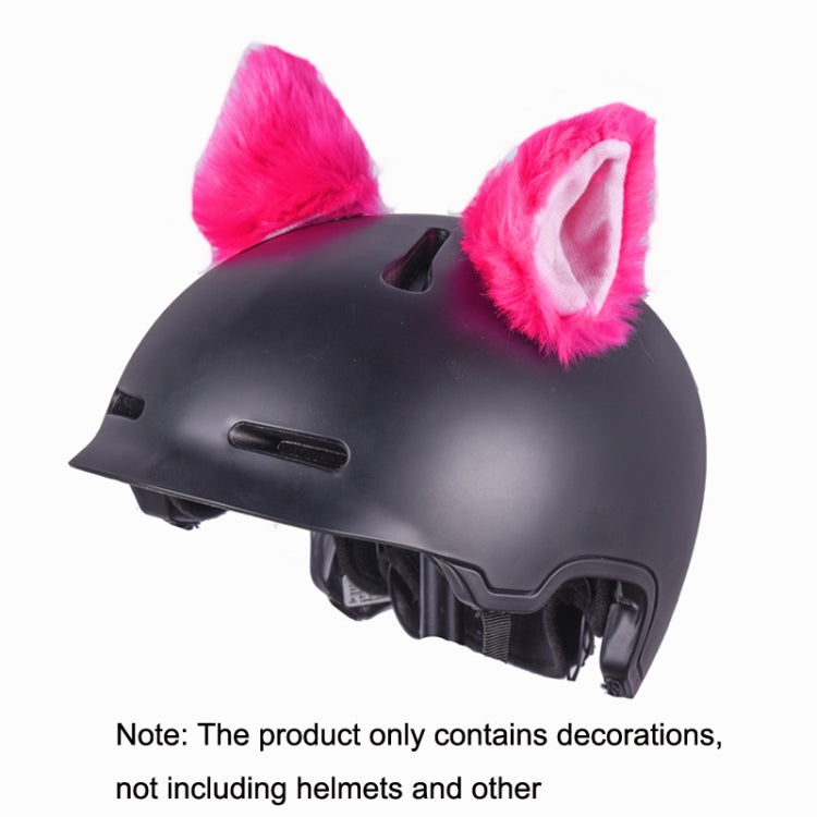 4PCS Motorcycle Plush Ear Helmet Decoration(Red) - Ornamental Parts by PMC TechLife | Online Shopping South Africa | PMC TechLife | Buy Now Pay Later Mobicred